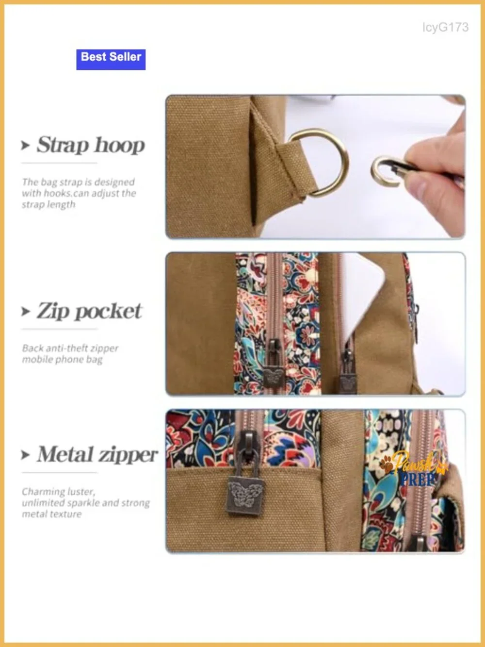 Floral Small Backpack Purse for Women, Boho Lightweight Crossbody Beach Bag